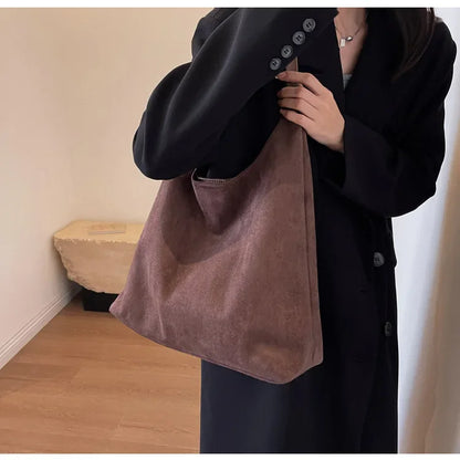 Vegan Suede Shoulder Bag - Girls Just Wanna Shop