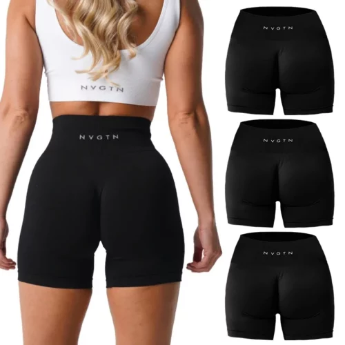 seamless workout shorts 3-pack