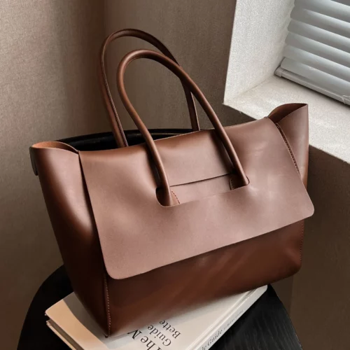 Vegan Leather Tote Bag